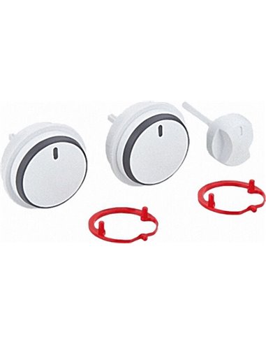 Buttons white, kit of 3