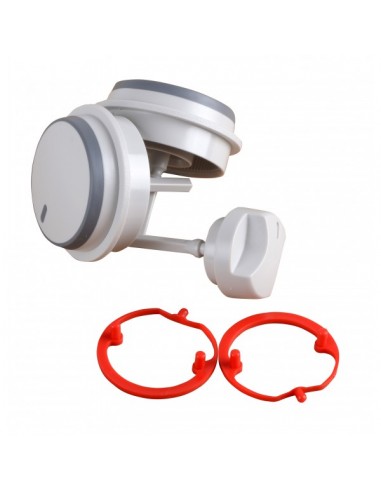 Buttons grey, kit of 3