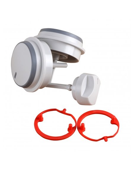 Buttons grey, kit of 3