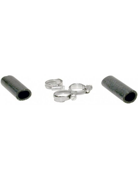 Flexible hose, with clamps (kit of 2)